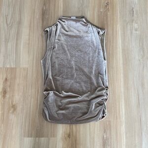 Melrose and Market Soft Tan Sleeveless Blouse